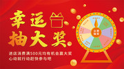 幸运抽大奖展板
