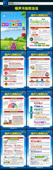 学习宣传噪声污染防治法挂图