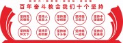 十个坚持党建文化墙