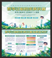 春季过敏性疾病科普知识宣传栏图片