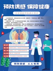 冬季预防流感海报