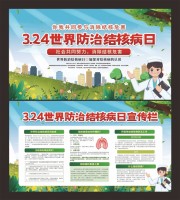 防治结核病日健康展板图片素材