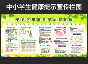 中小学生健康提示宣传图
