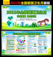 2022爱国卫生月活动主题展板