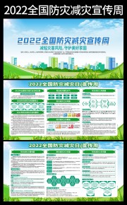 2022全国防灾减灾周主题活动展板