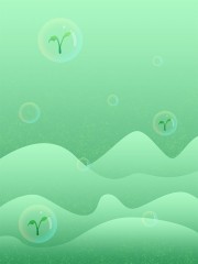 绿色清新渐变背景图片素材