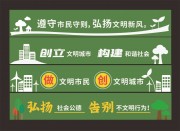 文明围挡文化墙图片素材