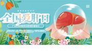 全国爱肝日宣传展板