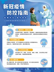 新冠疫情防范指南海报图片素材