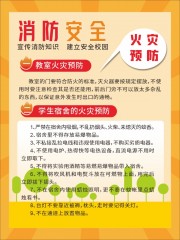 校园消防安全海报图片素材