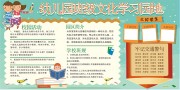 幼儿园班级文化学习园地展板