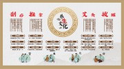 中医养生文化墙图片素材
