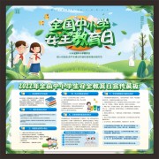 全国中小学安全教育日校园宣传栏图片