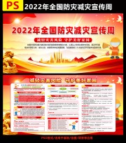2022全国防灾减灾宣传周板报