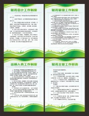 绿色财务会计工作制度牌展板
