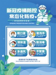 防疫常态化宣传图片素材
