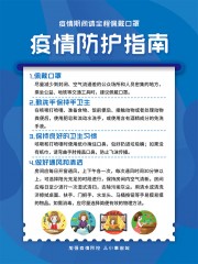疫情防护指南海报图片模板