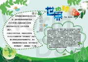 世界地球日小报