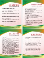 财务人员管理制度展板图片