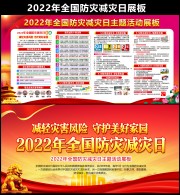 2022年全国防灾减灾日板报下载