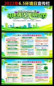 2022年世界环境日展板下载