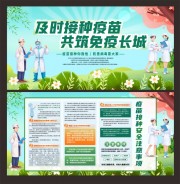 疫苗接种防疫知识宣传栏图片