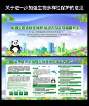 进一步加强生物多样性保护的意见展板下载