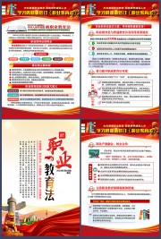 新修订职业教育法挂图 