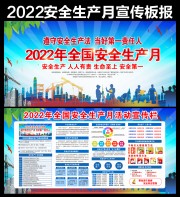 2022安全生产月活动展板
