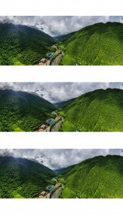 川西高原山谷风景图片