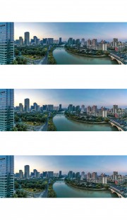 宽幅成都市风光全景大图