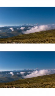 贡嘎雪山风景图片