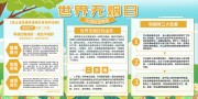 世界无烟日宣传栏模板下载