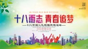 十八岁成人礼校园活动展板
