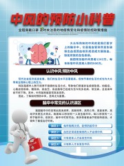 预防中风科普海报