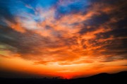 黄昏晚霞落日风景图片