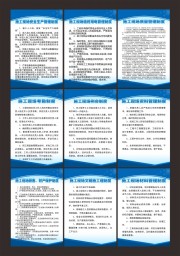 施工现场管理制度展板图片下载