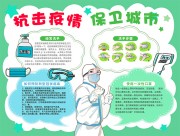 防疫宣传手抄报图片模板
