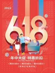 618购物促销海报