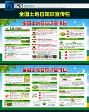 全国土地日展板下载