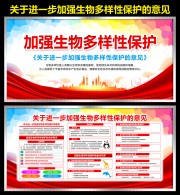 加强生物多样性保护展板下载
