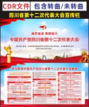 四川省第十二次党代会宣传栏