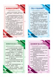 疫情管理制度牌展板