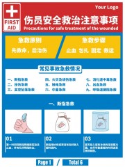 常见事故急救情况知识展板图片