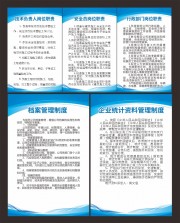 企业管理制度展板图片下载