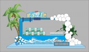 欢乐夏游夏季美陈图片素材