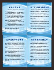 工地安全制度展板图片素材