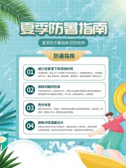 夏季高温防暑海报