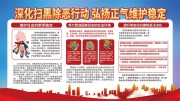 扫黑除恶宣传展板图片下载