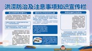 洪涝防治知识宣传栏